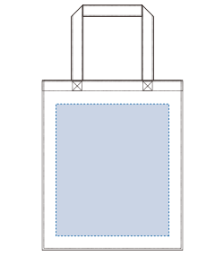 ユーティリティバッグ（L）（TR-0107）前面プリント範囲