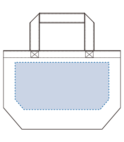 キャンバストート（S）（TR-0125）背面プリント範囲