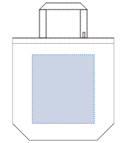 コンパクトバッグ（M）ポーチ付（TR-0136）前面プリント範囲