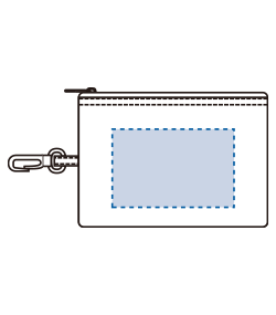 コンパクトバッグ（M）ポーチ付（TR-0136）ポーチ背面プリント範囲