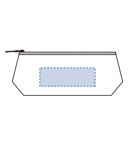 ベーシック三角ポーチ（TR-0379）前面プリント範囲