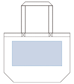 キャンバスファームトート（TR-0409）背面プリント範囲