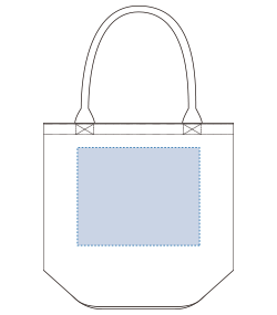 【在庫限り】キャンバスベーカリートート（L）（TR-0410）背面プリント範囲