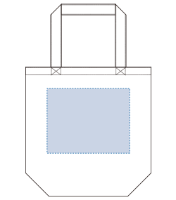 デニムトート（M）（TR-0516）背面プリント範囲