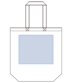 ポリキャンバストート（M）（TR-0562）前面プリント範囲