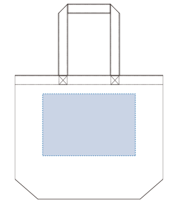 ポリキャンバストート（L）（TR-0563）前面プリント範囲