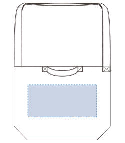 【在庫限り】厚手キャンバスショルダートート（ハンドル）（TR-0651）背面プリント範囲