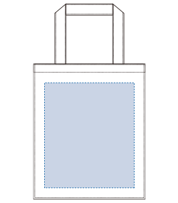 不織布コンビトート（L）（TR-0668）前面プリント範囲