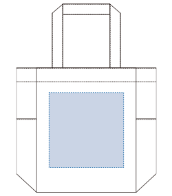 マルチトート（L）（TR-0737）前面プリント範囲