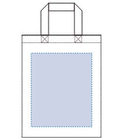 ユーティリティバッグコンビ（M）2（TR-0762）前面プリント範囲