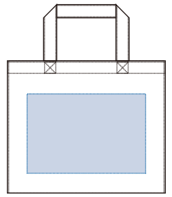 ユーティリティバッグコンビ（S）ワイド2（TR-0764）背面プリント範囲