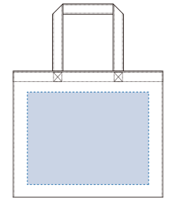 ユーティリティバッグコンビ（L）ワイド2（TR-0766）背面プリント範囲