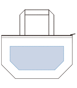 キャンバス保冷トート（S）（TR-0769）背面プリント範囲
