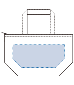 キャンバス保冷トート（S）（TR-0769）前面プリント範囲