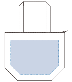 キャンバス保冷トート（M）（TR-0770）背面プリント範囲