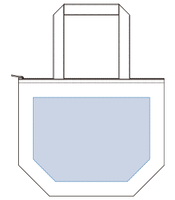 キャンバス保冷トート（M）（TR-0770）前面プリント範囲
