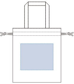 巾着トート（M）（TR-0818）背面プリント範囲