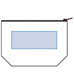 キャンバスデイリーポーチ（S）（TR-0827）背面プリント範囲