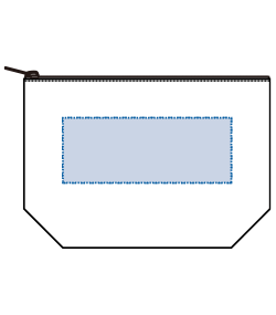 キャンバスデイリーポーチ（S）（TR-0827）前面プリント範囲