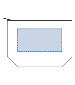 キャンバスデイリーポーチ（M）（TR-0828）前面プリント範囲
