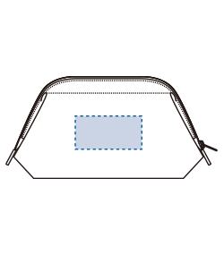 キャンバスワイヤーポーチ（M）（TR-0830）背面プリント範囲