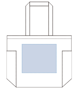 デニムマルチトート（M）（TR-0861）背面プリント範囲