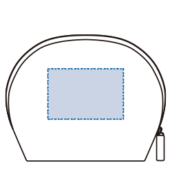 ベーシックシェルポーチ（TR-0883）背面プリント範囲