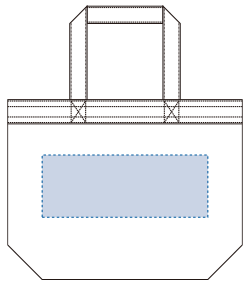 【在庫限り】キャンバスベルトライントート（S）（TR-0890）背面プリント範囲