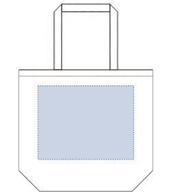 ポリキャンバストート（L）ver.2（TR-0897）背面プリント範囲