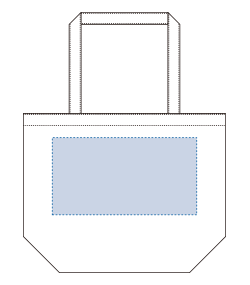 コットンファームトート（TR-0910）前面プリント範囲