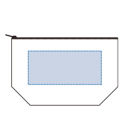 デニムデイリーポーチ（M）（TR-0916）前面プリント範囲