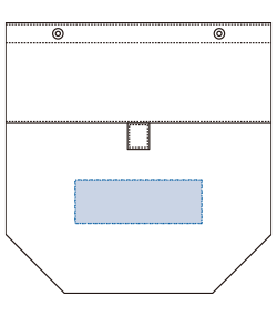 【在庫限り】不織布保冷2WAYくるくるポーチ（TR-0928）前面プリント範囲
