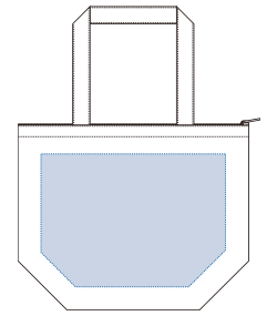 【在庫限り】デニム保冷トート（M）（TR-0933）背面プリント範囲
