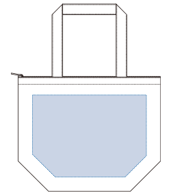 【在庫限り】デニム保冷トート（M）（TR-0933）前面プリント範囲