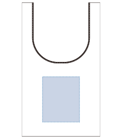 コットンリネンマルシェバッグ（TR-0944）背面プリント範囲