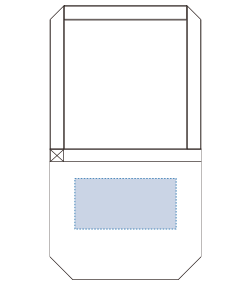 コットンリネンショルダートート（TR-0945）背面プリント範囲