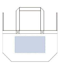 コットンリネンひも付たっぷりトート（TR-0946）背面プリント範囲
