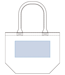 キャンバスガーデントート（M）（TR-0950）背面プリント範囲