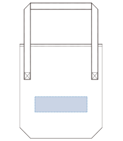 【在庫限り】キャンバス口折れショルダートート（TR-0954）背面プリント範囲