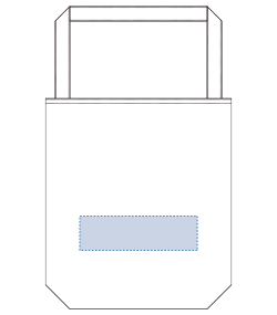 【在庫限り】キャンバス口折れショルダートート（TR-0954）前面プリント範囲