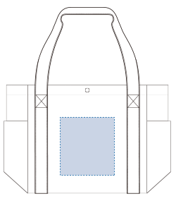マルチ3ポケットトート（TR-0987）背面プリント範囲