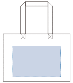 【在庫限り】ボックスコンビトート（TR-0994）前面プリント範囲