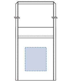 厚手コットンミニサコッシュ（TR-0998）背面プリント範囲