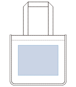 キャンバスホリデートート（M）（TR-1000）背面プリント範囲