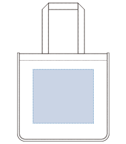 キャンバスホリデートート（L）（TR-1001）背面プリント範囲