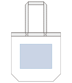 【在庫限り】キャンバストップカラーベルトライントート（TR-1018）背面プリント範囲