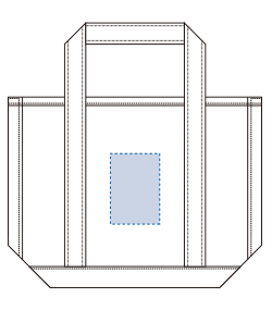 厚手キャンバスBCトート（S）（TR-1019）背面プリント範囲