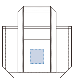 厚手キャンバスBCトート（S）（TR-1019）前面プリント範囲