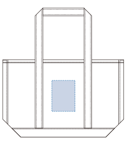 厚手キャンバスBCトート（M）（TR-1020）背面プリント範囲