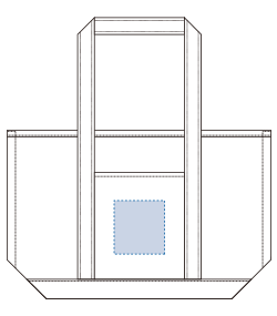 厚手キャンバスBCトート（M）（TR-1020）前面プリント範囲